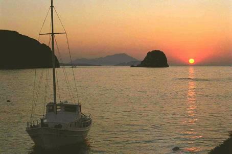 Milos : Abendsonne