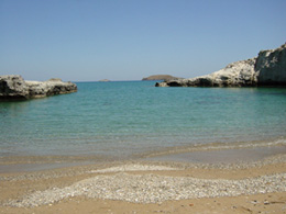 Milos: beach at Agios Konstantinos